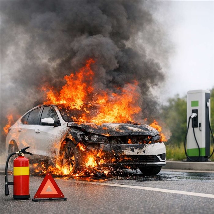 Voiture électrique en feu : causes, prévention et bons réflexes