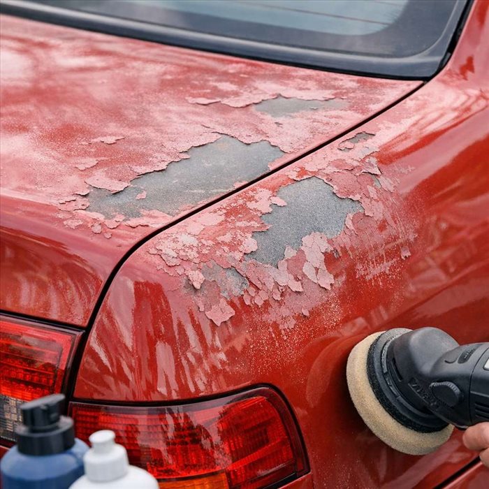 Vernis automobile qui s’écaille : causes, solutions et prix