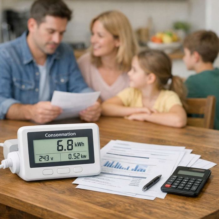 Quelle consommation électrique pour 4 personnes ?