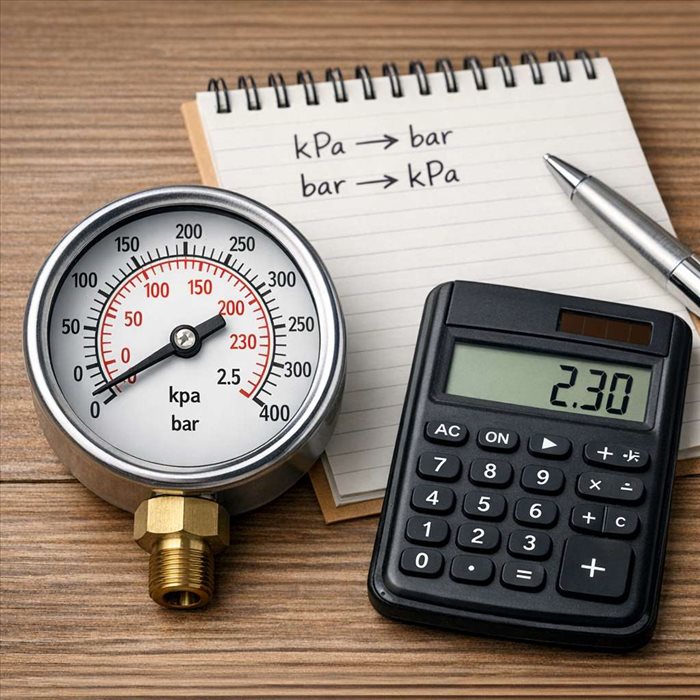 230 kPa en bar : conversion simple et explication claire