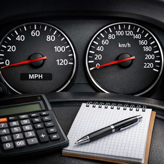 Convertir une vitesse de mph en km/h rapidement et facilement